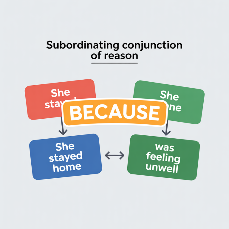 What Is a Subordinating Conjunction of Reason?